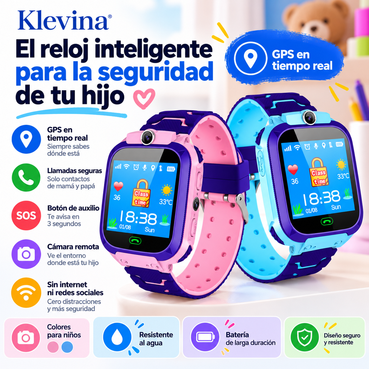 Kids GPS Safety Smartwatch