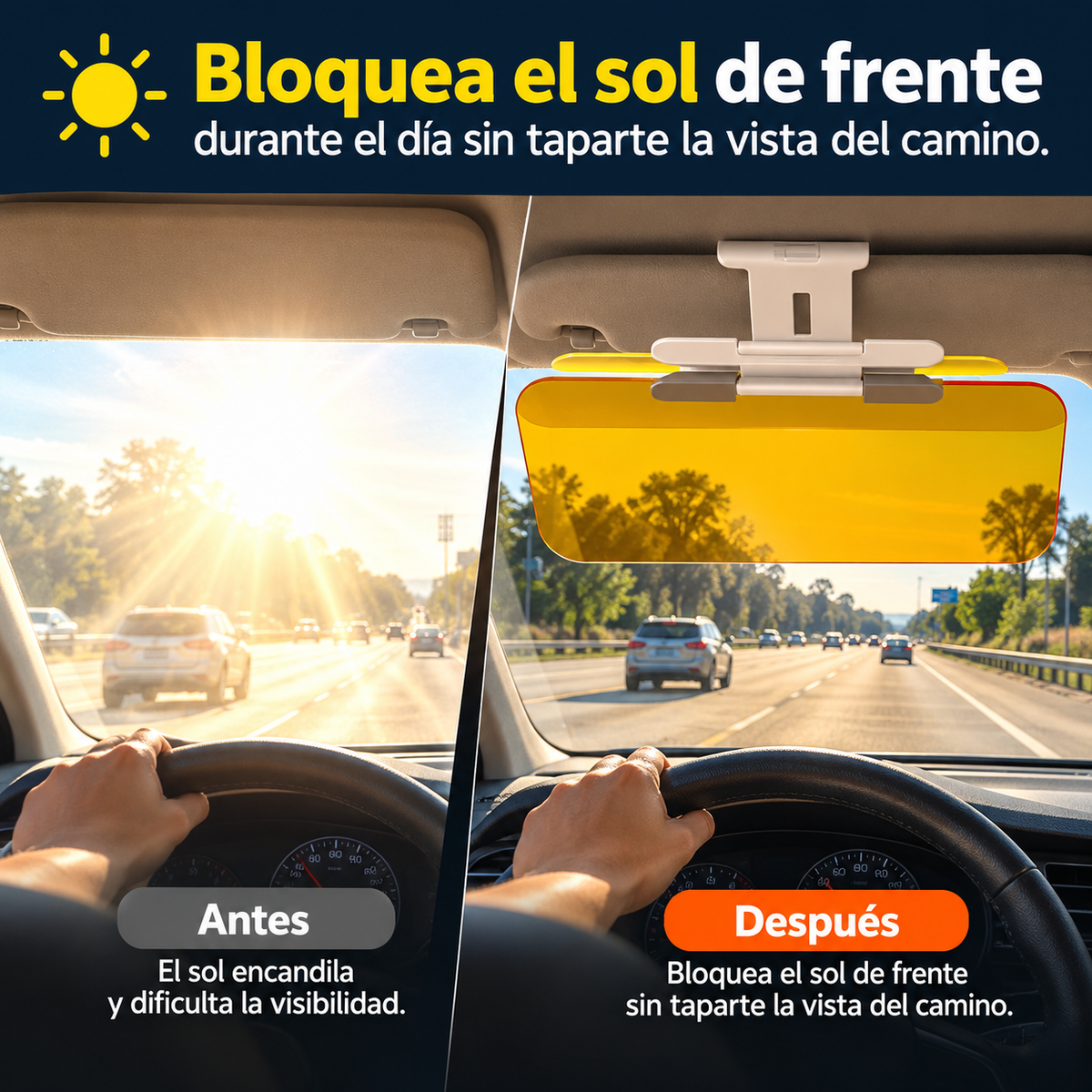 Anti-Glare Driving Visor