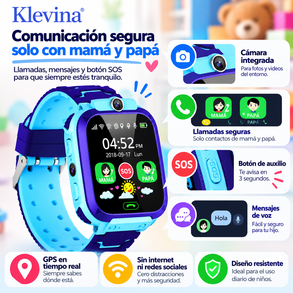 Kids GPS Safety Smartwatch